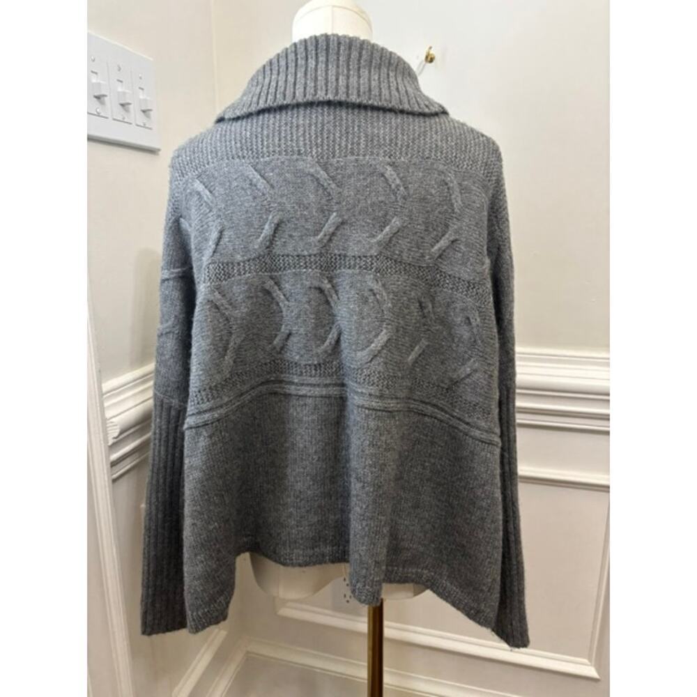 Eileen Fisher Sweater Alpaca Silk Turtleneck Boxy Oversized Small - Picture 3 of 8